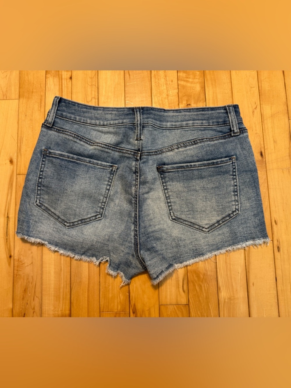Classic Hight Rise Shortie Shorts - Blue size 13 / 31w - Picture 2 of 6